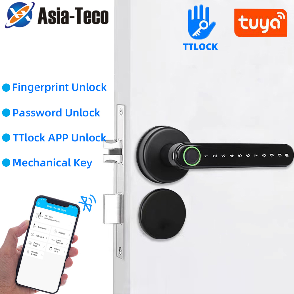 Home Security Door Lock - TTLock Smart Bluetooth Fingerprint Lock Biometric