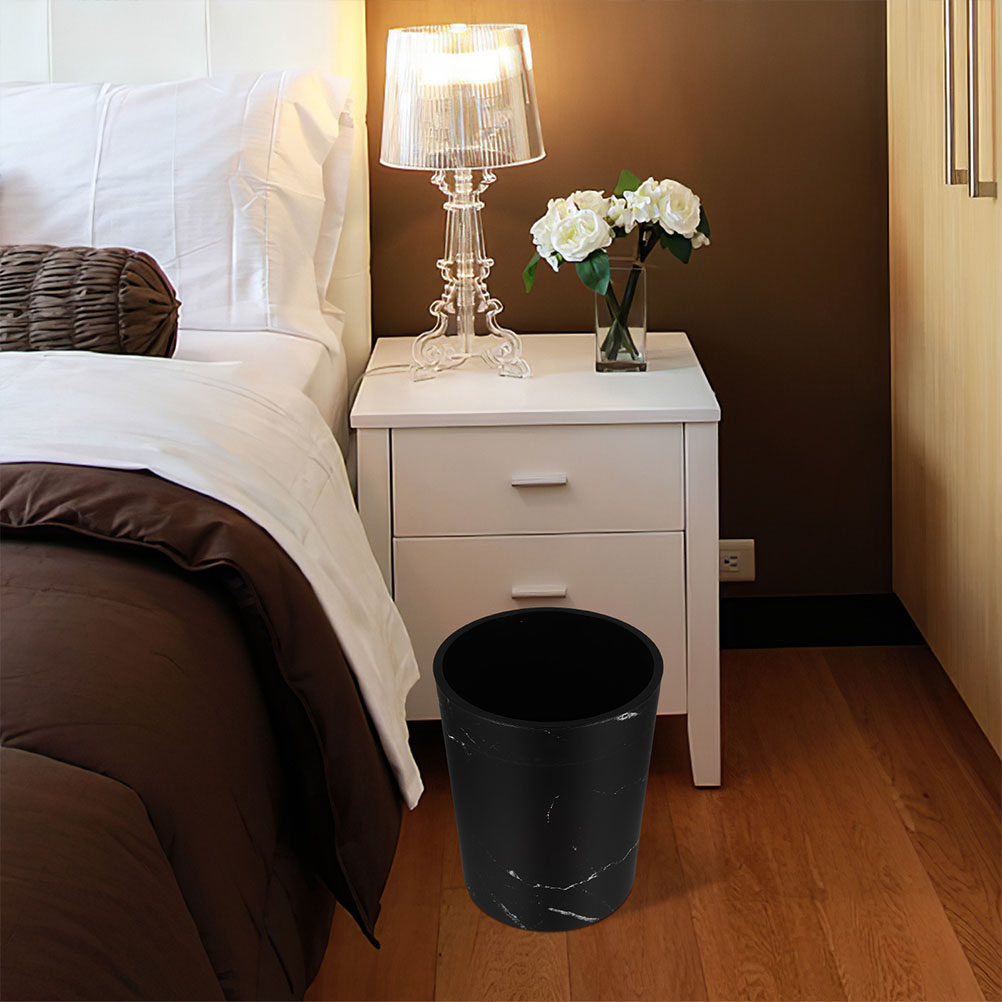 Home Security Kitchener - Large Capacity Marble Pattern Waste Bin