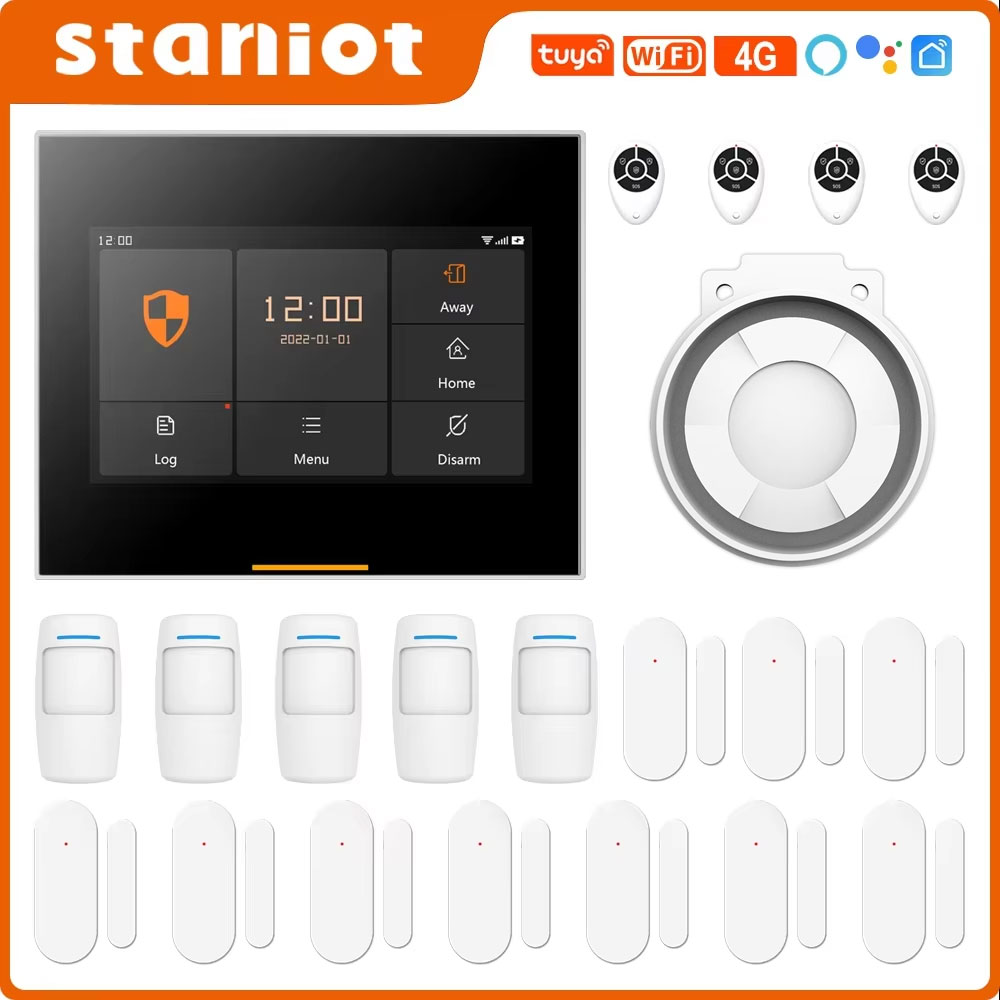 Home Security System Installation - Staniot 433MHz Wireless Wifi 4G Smart