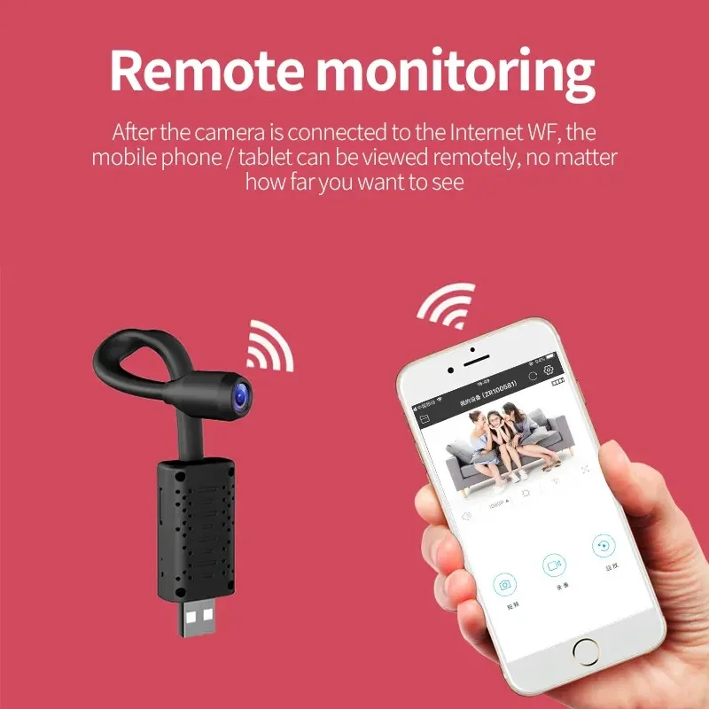 Home Security Blink - 4K Mini USB WiFi Camera Portable