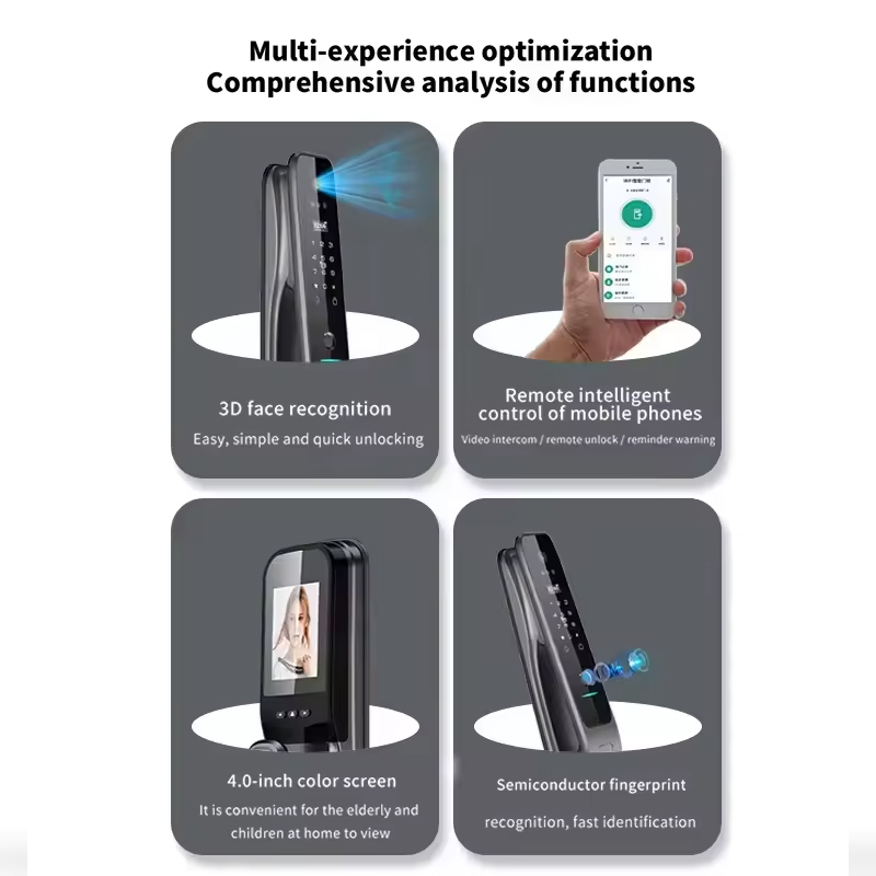 HX5 Smart Door Lock 3D Face Re - Home Security Door Lock 评论和价格