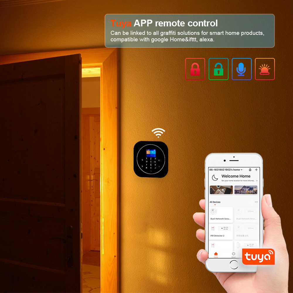 KERUI G12 2G Wifi Wireless Hom - Home Security System Installation 评论和价格