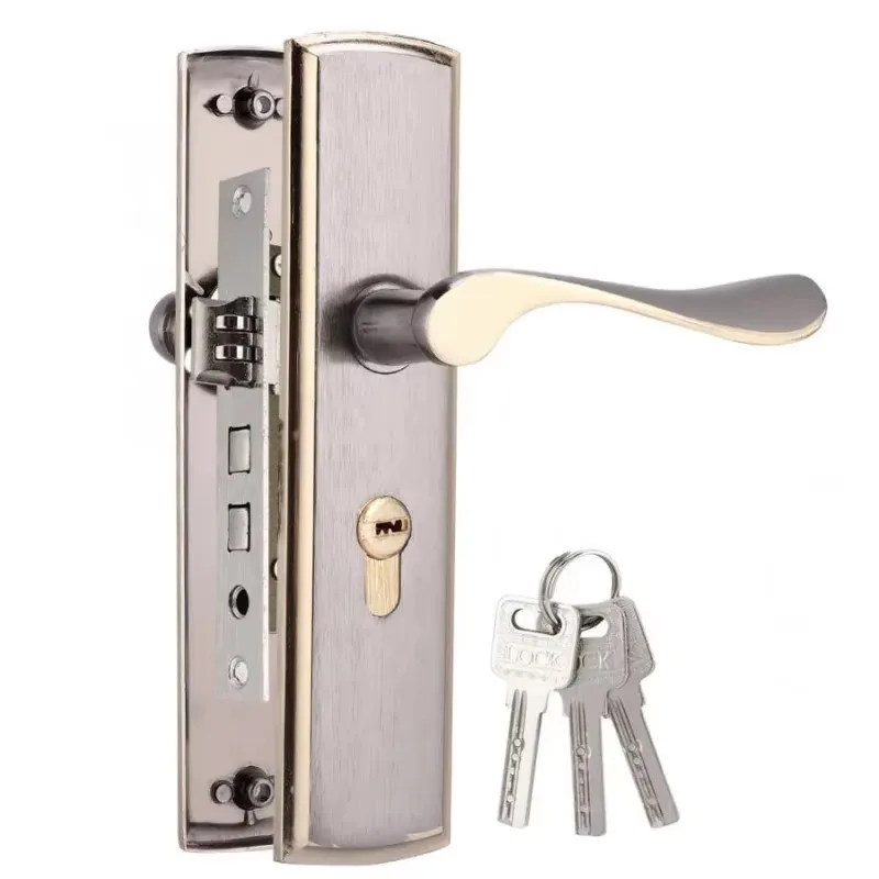 Gold Door Handle Lock Silent H - Home Security Kitchener 评论和价格
