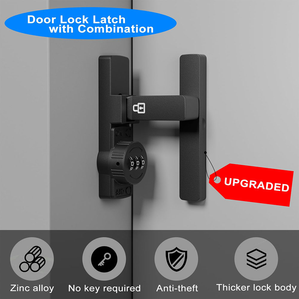 Security Barn Door Lock 3-Digi - Home Security Door Lock 评论和价格
