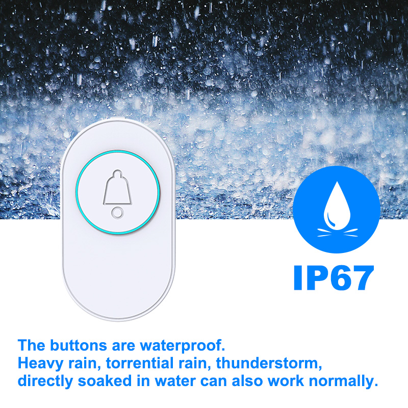 Wireless Doorbell IP67 Waterpr - Home Security Blink 评论和价格