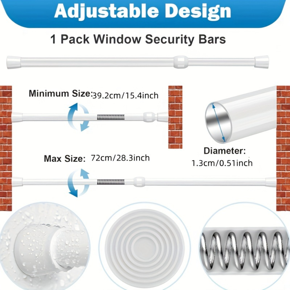 Adjustable Metal Window & Door - Home Security Bars 评论和价格