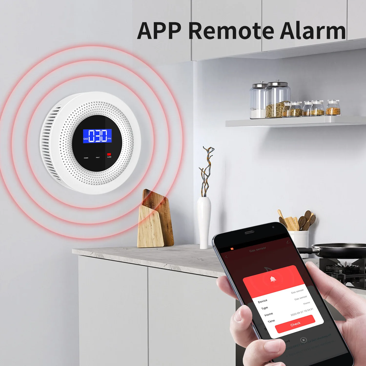 WIFI Gas Detector Gas Leak Sen - Home Security Kitchener 评论和价格
