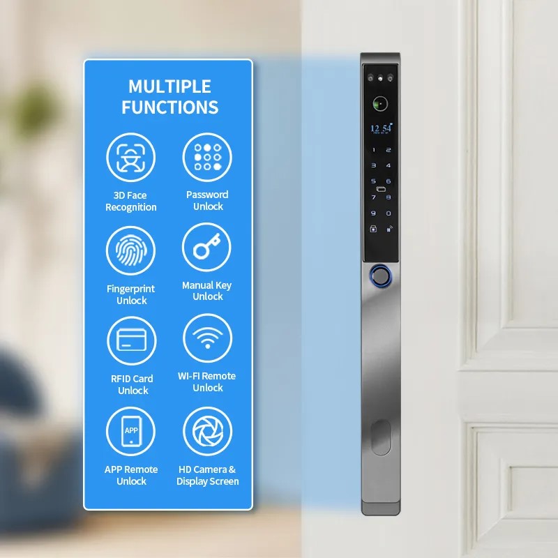 TYSH Tuya Waterproof 3D Face R - Door Lock Smart Keypad 评论和价格