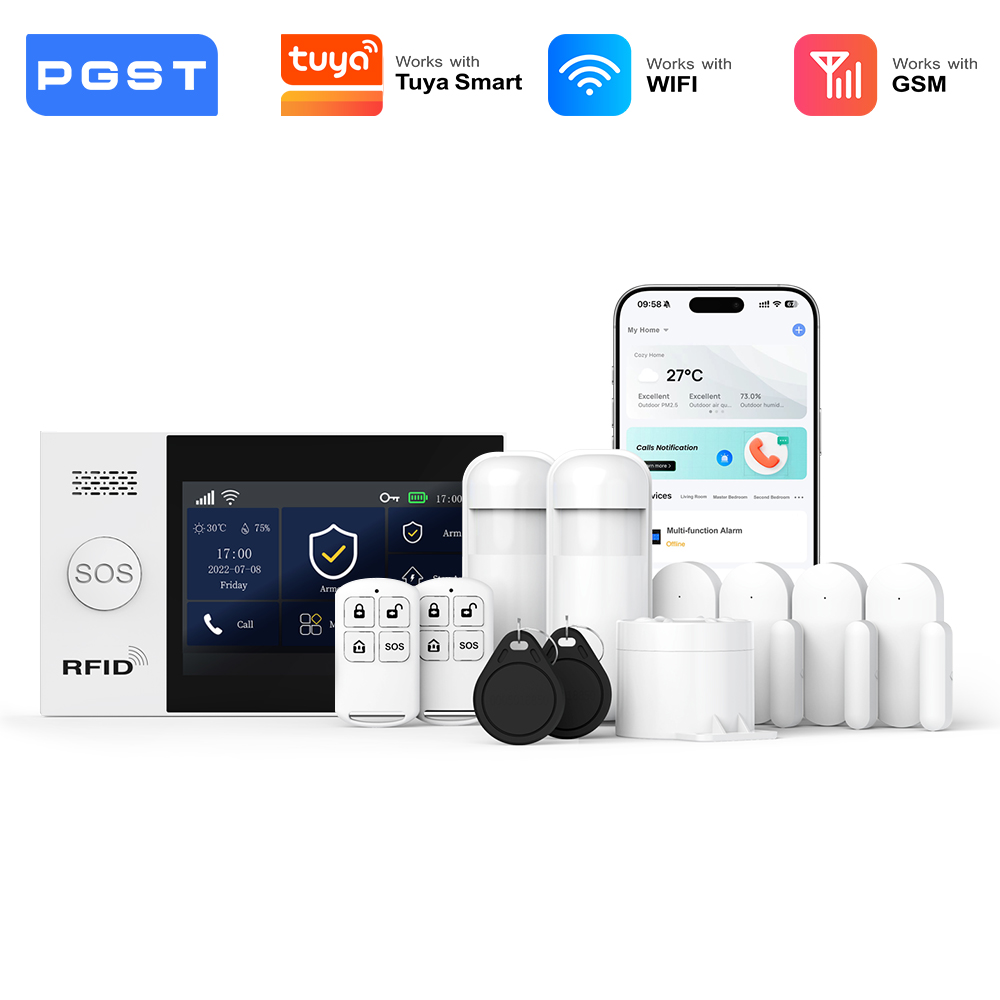 PGST 2G GSM WiFi Alarm System  - Home Security System Installation 评论和价格