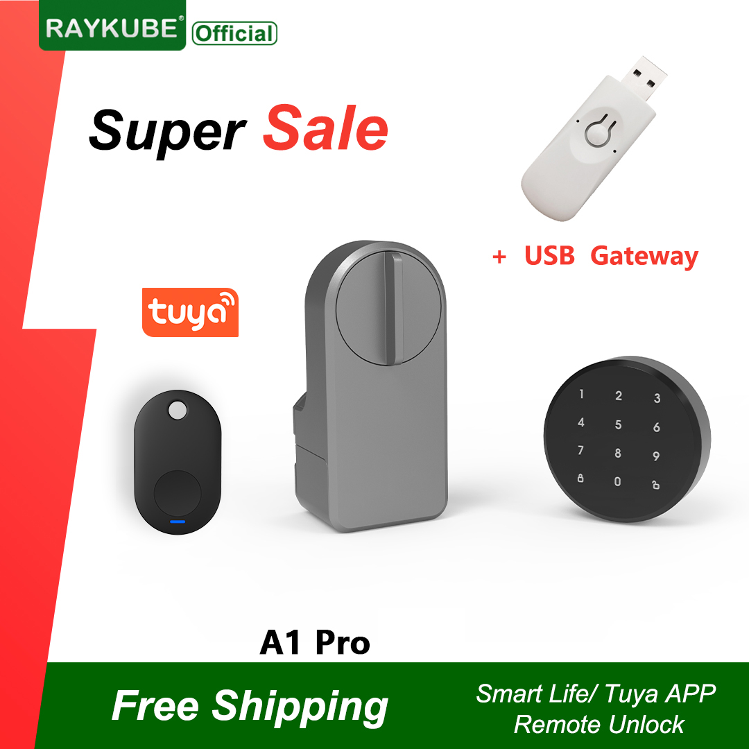 RAYKUBE A1 Pro Tuya BEL Smart  - Home Security Door Lock 评论和价格