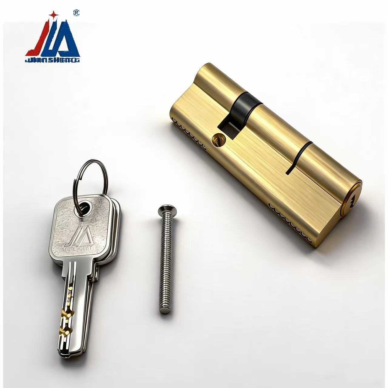 Solid Brass Door Lock Cylinder - Home Security Door Lock 评论和价格