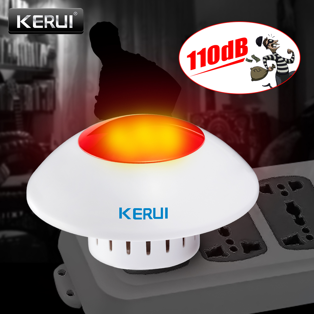 KERUI J009 Loud Indoor Siren W - Home Security Blink 评论和价格