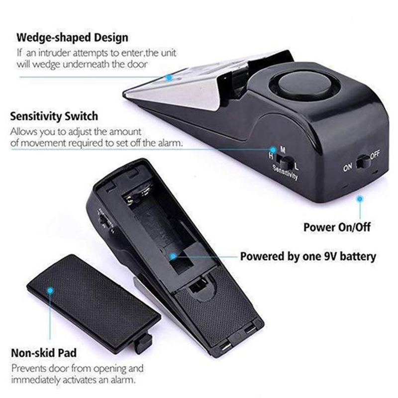 Wireless Door Stop Alarm Lock  - Home Security System Installation 评论和价格