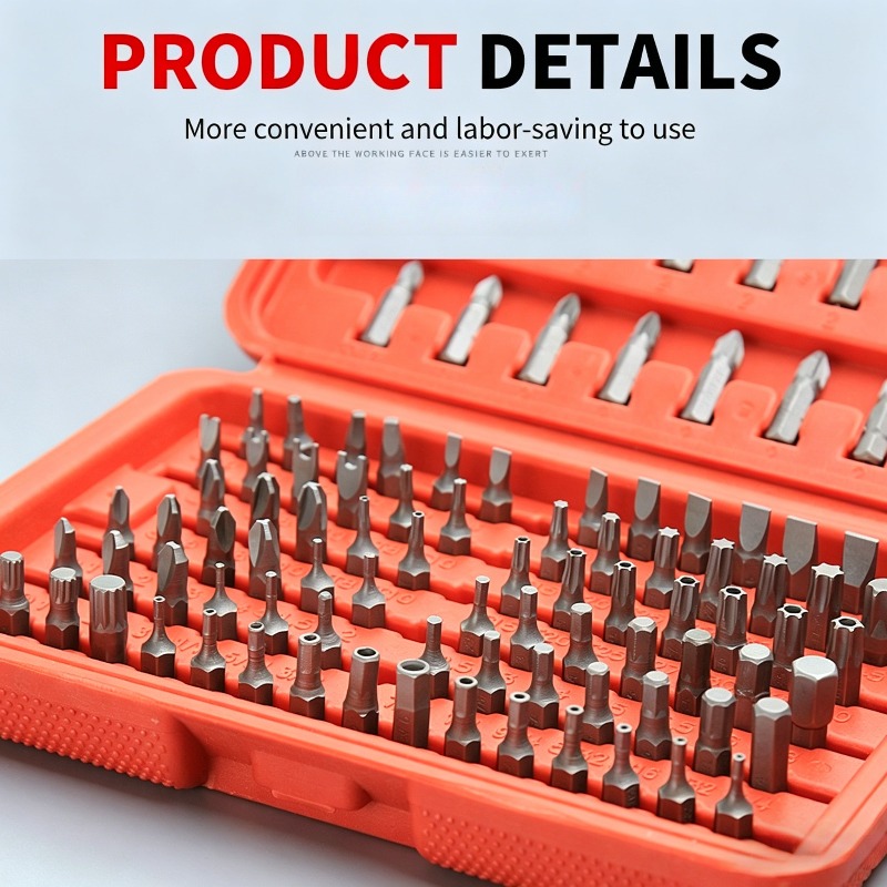 100PCS Screwdriver Bit Set, Ho - Home Security Bars 评论和价格