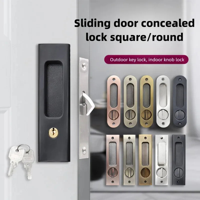 Heavy-Duty Black Sliding Door  - Home Security Door Lock 评论和价格