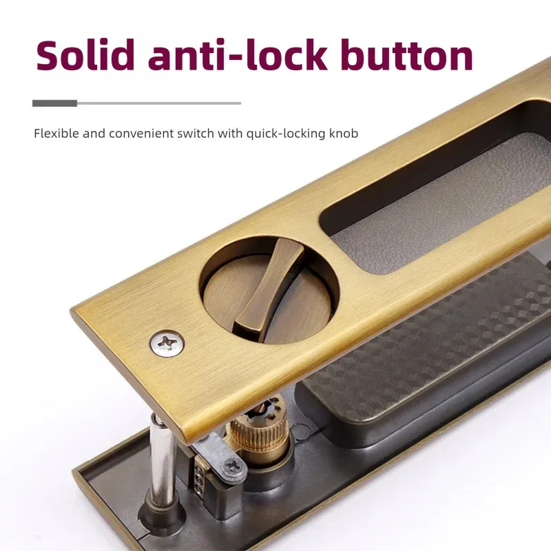 Heavy-Duty Black Sliding Door  - Home Security Door Lock 评论和价格