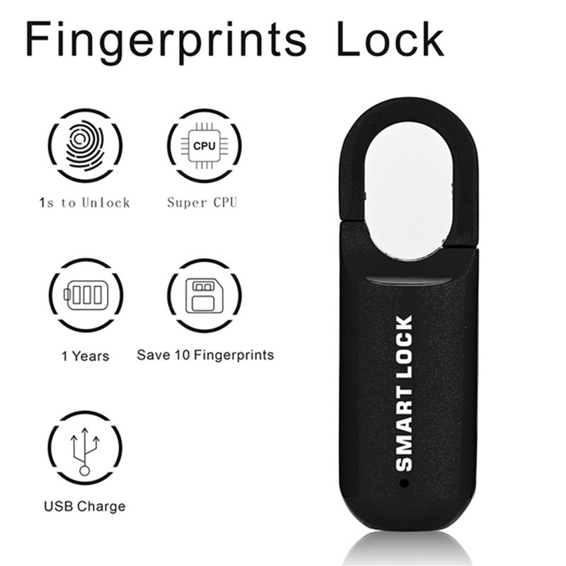 BAAE 2X Fingerprint Padlock M0 - Home Security Door Lock 评论和价格