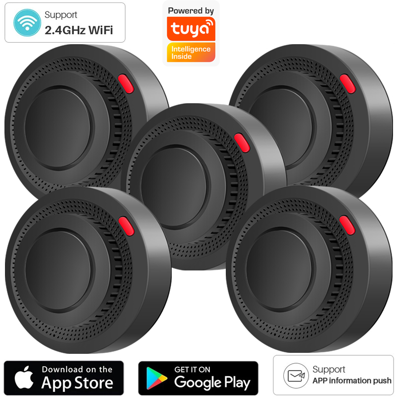 2.4G WiFi Smoke Detector Wirel - Home Security Kitchener 评论和价格