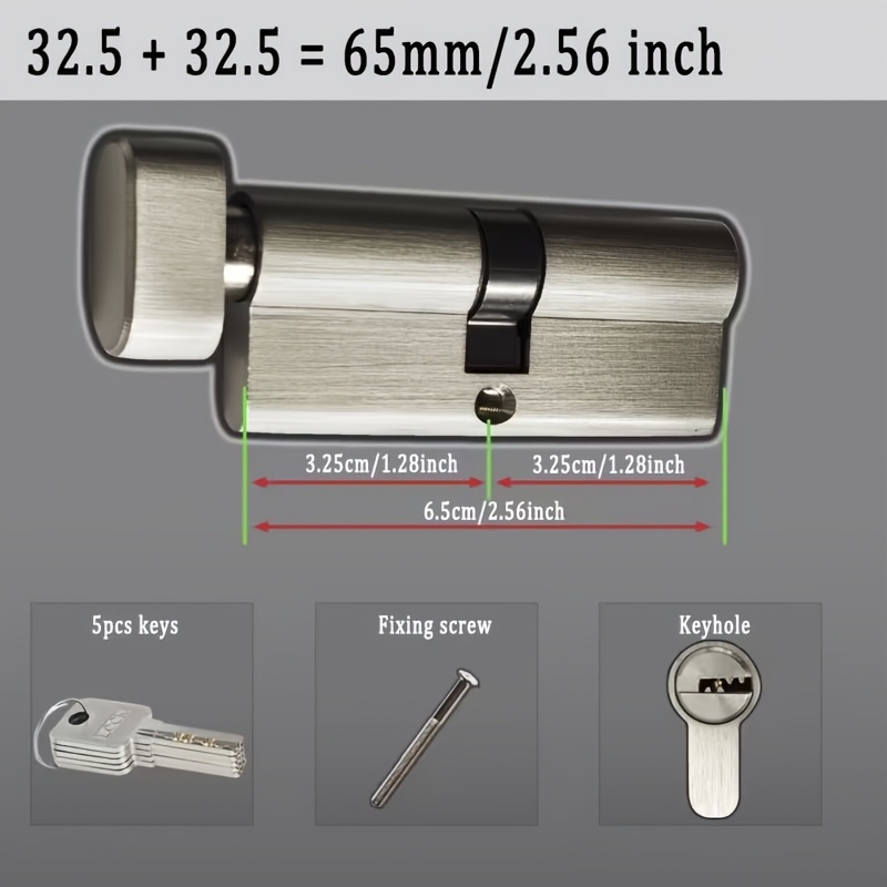 1Pc European Standard All-Copp - Home Security Door Lock 评论和价格
