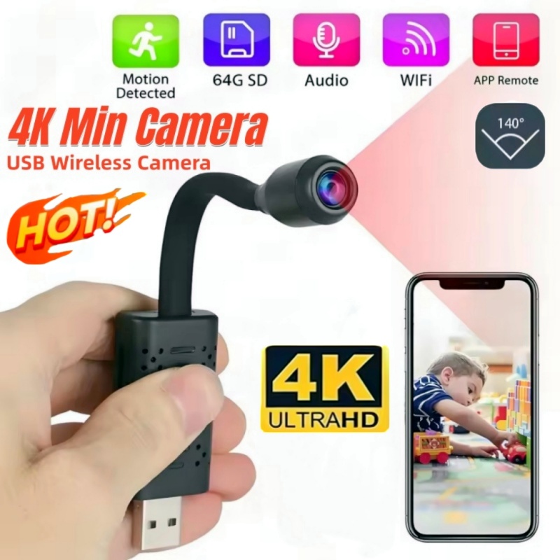 4K Mini USB WiFi Camera Portab - Home Security Blink 评论和价格