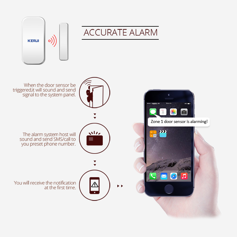 KERUI Wireless Door Magnetic S - Keypad Alarm Panel 评论和价格